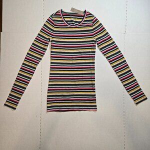 J. Crew "Perfect Fit" Striped Long-Sleeved Crewneck Tee Style J1638
